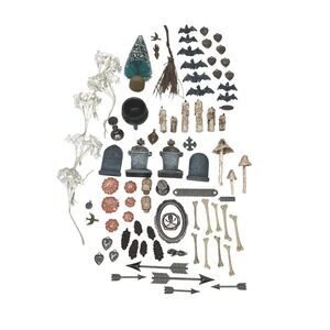 Tim Holtz Idea-ology Assemblage Mixed Media Lot 80+ Pieces Halloween Christmas